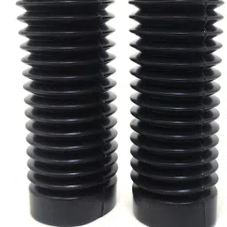 2 Pieces of Front Fork Gaiters - Black Bike Fairing Kit-43
