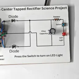erhindia Full Wave Center Tapped Rectifier Science Project Working Model for Class 12 Electronic Components Electronic Hobby Kit image 5