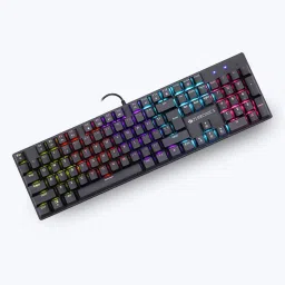 ZEBRONICS Nitro Plus Mechanical keyboard with RGB Light Wired USB Standard Multi-device Keyboard Compatible with Desktop, Laptop, Mac image 2