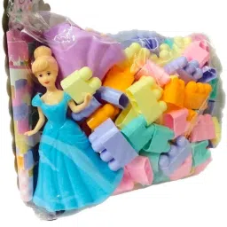 Building Blocks Doll Puzzle Blocks Children Grow up with Good Partner 110 Pieces-92