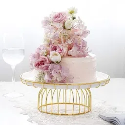 Larko Cake Cupcake Display Stand Multipurpose for Birthday Party Iron Cake Server-7