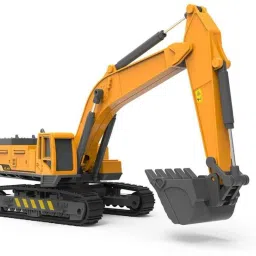 Construction Long Crane Excavator Trucks Rotate by 360 Degree JCB Toy Loader Toy-image-38