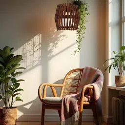 Bourbon Brown Solid Wood Single Hanging Light by Symplify-picture-21