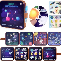 Water Doodle Coloring Book for Toddlers Space Man Cartoon Drawing Busy Book Gift-42