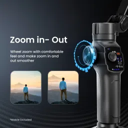 DIGITEK DSG 009F AI 3 Axis Smartphone Gimbal with Telescopic Extendable Rod & AI Tracker 3 Axis Gimbal for Mobile image 3