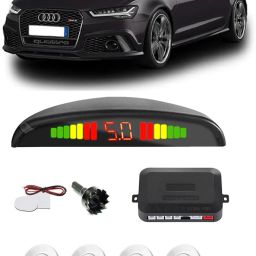 PKNA0660 White Car Reverse Parking Sensor with LED Display 4 Sensor PKNA0660 Parking Sensor-image-0