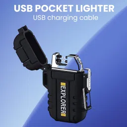 Explorer USB (Cigaratte Lighter)Windproof Flameless ARC Rechargeable LighterW318 Explorer USB (Cigaratte Lighter)Windproof Flameless ARC Rechargeable LighterW318 Pocket Lighter-image-43