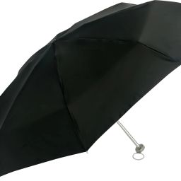 Nano Solid Color Black with Silver Coating and Case Umbrella-81