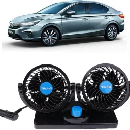 Car Fan 12V 360 Head 2 Speed Quiet Strong for All Auto Vehicles-B165 Car Interior Fan-image-4
