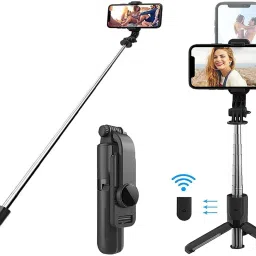 GLAMPANDA Flexible Longest Adjustable XT02 Wireless Bluetooth Selfie Stick R1 with Remote Tripod-picture-25