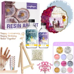 Resin Art photo Frame Making Kit With Wooden Stand-image-15