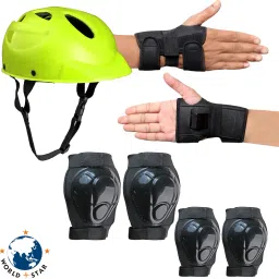 Protective Guard Kit Cycling Set 7 in 1 SMALL SIZE 6- 10 YEAR Cycling helmet kit Cycling Kit-image-2