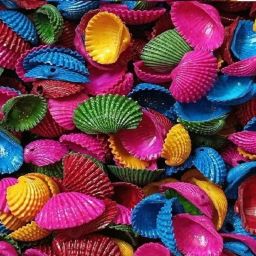Multicolor Natural With Hole Shell Beads for Artificial Jewellery Dyed 100 Pc-image-13