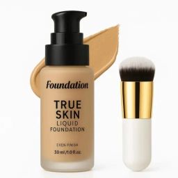 Professional Makeup Set Of Foundation & Round BRUSH-image-19