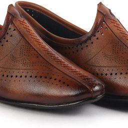Breathable Slip On Ethnic Juttis for Wedding|Party Slip On Evening Shoes Mojaris For Men-picture-13