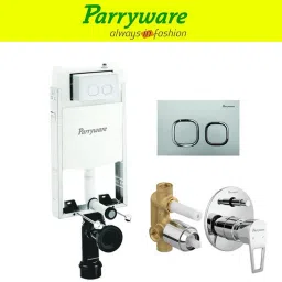Half Frame Concealed Cistern, with divater body upper espiron set of 1 pic 403 Dual Flush Tank-18
