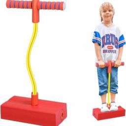Kids Hopping Pogo Jumper Fun and Safe Pogo Stick Durable Foam Bungee Jumping Bouncer-image-47
