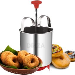 Stainless Steel Medu Vada Maker with Easy Press Handle Vada Maker-image-17