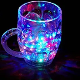 Rainbow Magic Color Cup with LED Light Party,1 Unit, Capacity 250 ml Plastic Coffee Mug-image-3