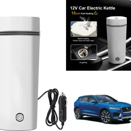 12V Stainless Steel Electric Kettle Cup Auto Shut-off For Jaguar F Pace Electric Kettle-image-20