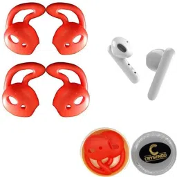 Crysendo Red Noise Earbuds Eartips Silicone (2 pairs) Over The Ear Headphone Cushion-image-21