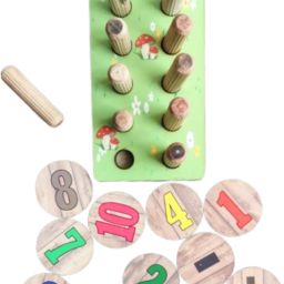 Wooden Number Counting Peg Board for Kids-23