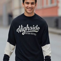 bewakoof Men Printed Round Neck White, Black Sweater-picture-14