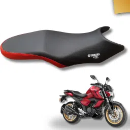 Premium Seat cover for FZ-S FI Version 4.0 and 3.0 RED SP SEAT COVER Single Bike Seat Cover For Yamaha FZ-S-image-4