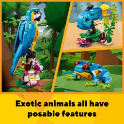 lego Creator 3-in-1 Exotic Parrot (253 Blocks) Model Building Kit image 5