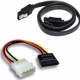 SVDK Power Sharing Cable 0.7 m SATA III Data Cable with Locking Latch + 4 Pin 15 Pin Power Cable Combo-image-39