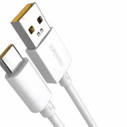Sendrata USB Type C Cable 2 A 1 m 65W Super Vooc Charge, Data Sync Fast Charging Type C Cable Compatible For Realme /Oppo 6/6Pro/7/7i/7Po/8/8Pro/8i/Realme C3/C11/C15/C21/C25s/C25/Narzo 20/Narzo20Pro/Narzo 30/30Pro/30Pro-18