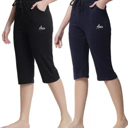 trendy world Women Multicolor Capri-picture-10
