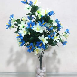 7 Head's | Without Pot | Blue Jasmine Artificial Flower-image-15
