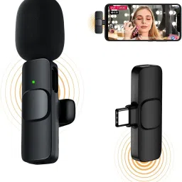 ® Wireless Lavalier Microphone,K8 Lapel Mic System for Video Recording Vlog Microphone-0