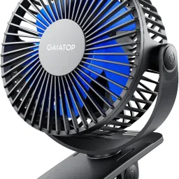 Gaiatop Portable Clip on Fan Battery Operated, Small Powerful USB Table Fan 3 Speed Quiet Mini Desk Fan, 360° Rotate Personal Cooling Fan USB Fan-picture-16