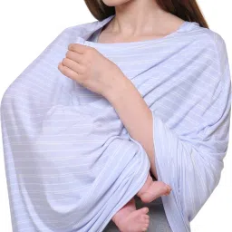 360° Nursing Cover Breastfeeding Cover Scarf - Baby Car Seat Canopy, Shopping Cart, Stroller, Carseat Covers For Girls & Boys - Best Multi -Use Infinity Stretchy Shawl, Perfect Baby Shower Gift Feeding Cloak-picture-1