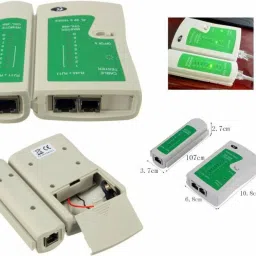 Divinext Rj45 Rj11 Rj12 Cat5 Cat6 Utp Network Cable Tester with Battery Ethernet Network LAN Cable Tester for LAN Phone Wire, Network Line, Telephone Line, Bnc Cable, Rj45 Rj11 Rj12 Cat5 ADSL Cable Portable Detachable Cable Testing Tool Network Interface Card image 3