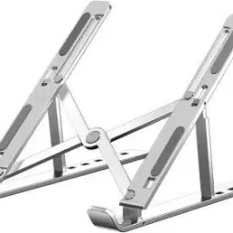 MURLI CHITRASHALA Aluminum Alloy Adjustable ,Portable , Foldable , Ergonomic , Tablet Laptop Stand Adjustable Computer Stand Ergonomic Portable Tablet Stand Foldable Laptop Stand Laptop Stand-image-64