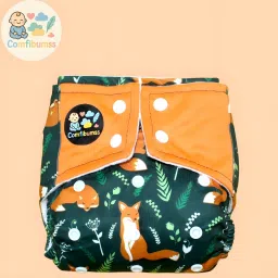 Reusable Cloth Diaper with 5-Layer Absorbent Insert-image-53