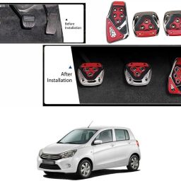 Car Pedal Pads, Brake Gas Clutch Cover, Pedal Kit Cars, (Red, Universal) X171 Car Pedal-23