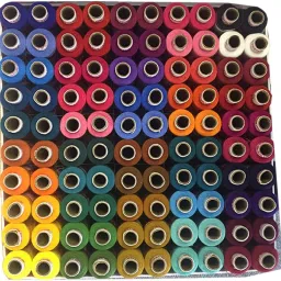 100 Spools Each colour is of 4 pcs Thread-25