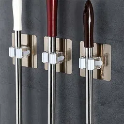Magic Sticker Self Adhesive Broom/Wiper/Mop HolderBHx1.120 Shower Caddy Organizer-image-5