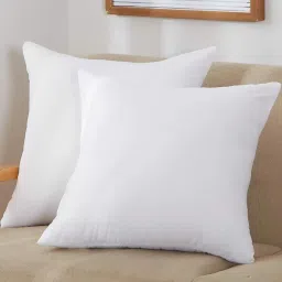 Microfiber Decorative Square Cushion I Luxury Cushions 18"x18"- Microfibre Solid Cushion Pack of 2-image-1
