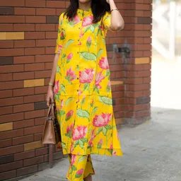 Anni Designer Women Floral Printed Regular Kurta with Palazzos-34
