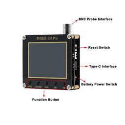 FNIRSI-138PRO 2.4″ TFT Digital Oscilloscope, sampling rate 2.5MS/s ; 200KHz bandwidth ; Built-in PWM signal image 2
