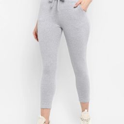 Women Solid Grey Track Pants-image-35