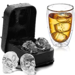 the quirk box Skull Black Silicone Ice Tray-picture-12