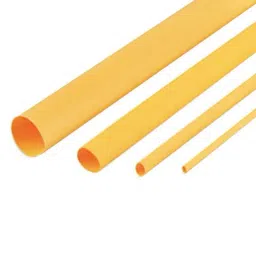 Heat Shrink Sleeve 5mm Yellow 2meter Industrial Grade WOER (HST)-22