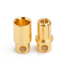8mm Gold Plated Bullet Connector Male-Female Pair-19