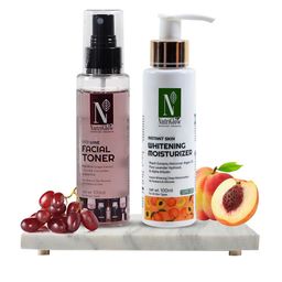 NutriGlow Advanced Organics Red Wine Facial Toner (100ml) and Moisturizer SPF 20 (100ml)-0
